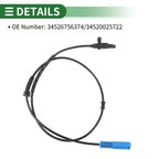 ABS Wheel Speed Sensor for BMW 740i (1999–2001) No. 34526756374/34520025722