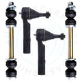 Set of 4 Front Outer Tie Rod Ends for Chevrolet Silverado 1500 (2007–2013)