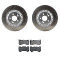 Front 360mm Drilled-Slotted Rotor & Brake Pad Kit for Mercedes W204 C63 AMG (2008–2015)