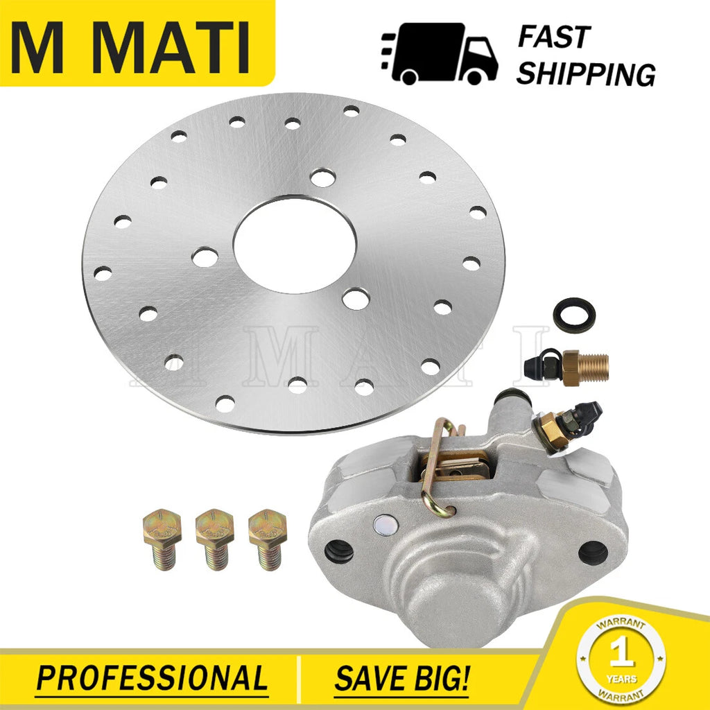 Rear Brake Caliper & Disc Rotor w/Bolts for Polaris Trail Blazer 250 400 (2001–2004)