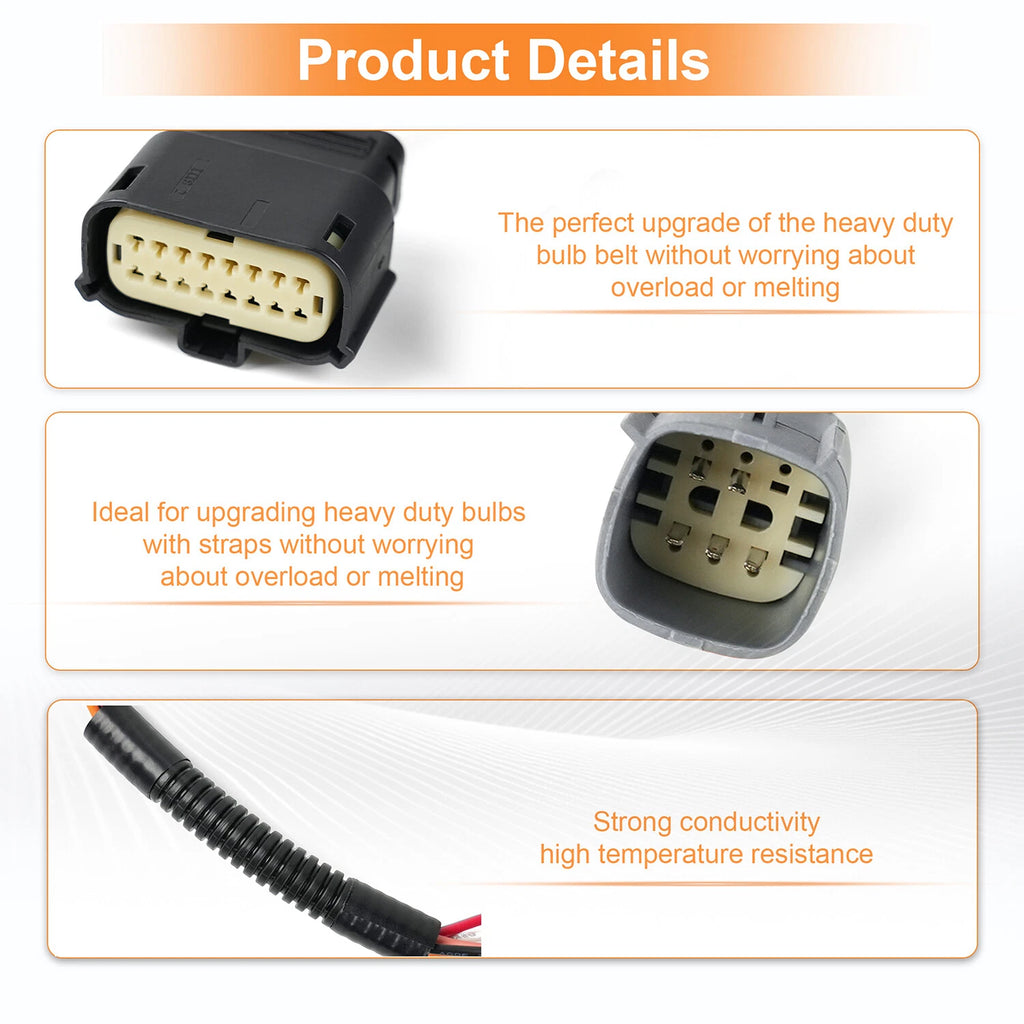 Halogen to LED Taillight Conversion Harness for