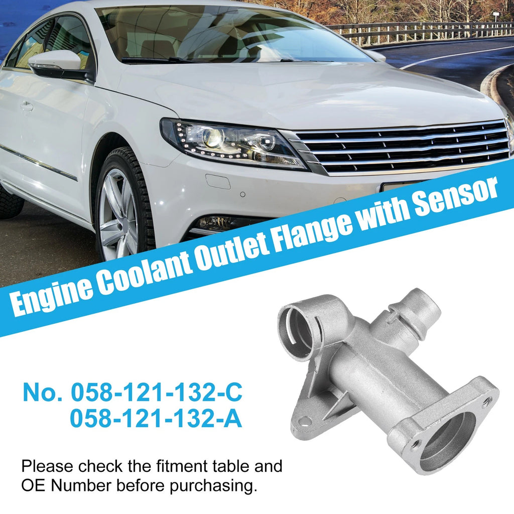 Set of 1 Engine Coolant Outlet Tube for Audi A4 1.8T (1996–2001) No.058121132