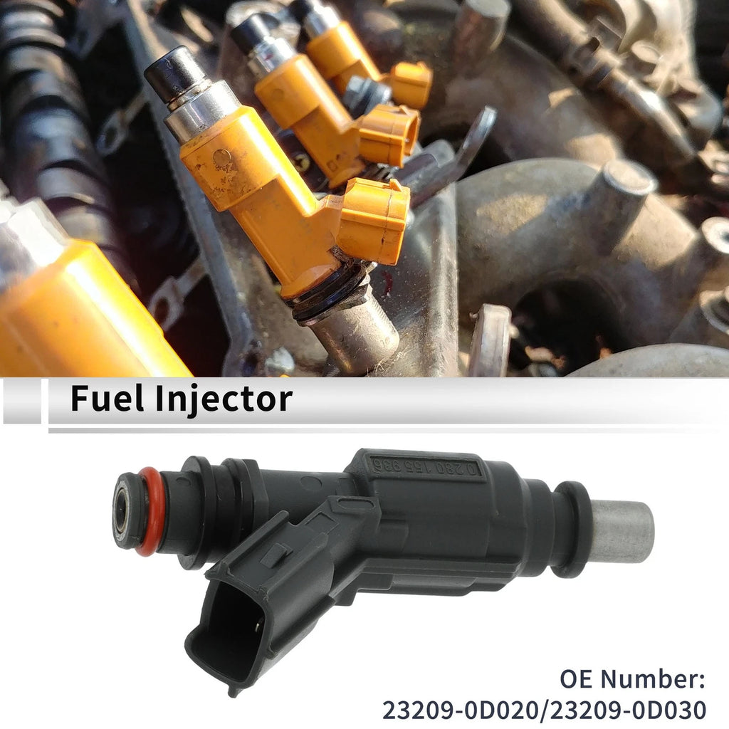 Fuel Injector No. 23209-0D020 for Toyota Corolla (2001–2008) 1 Pc Deep Gray