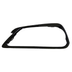 Replacement Black Painted Polypropylene Front Driver Side Bumper Cover Molding