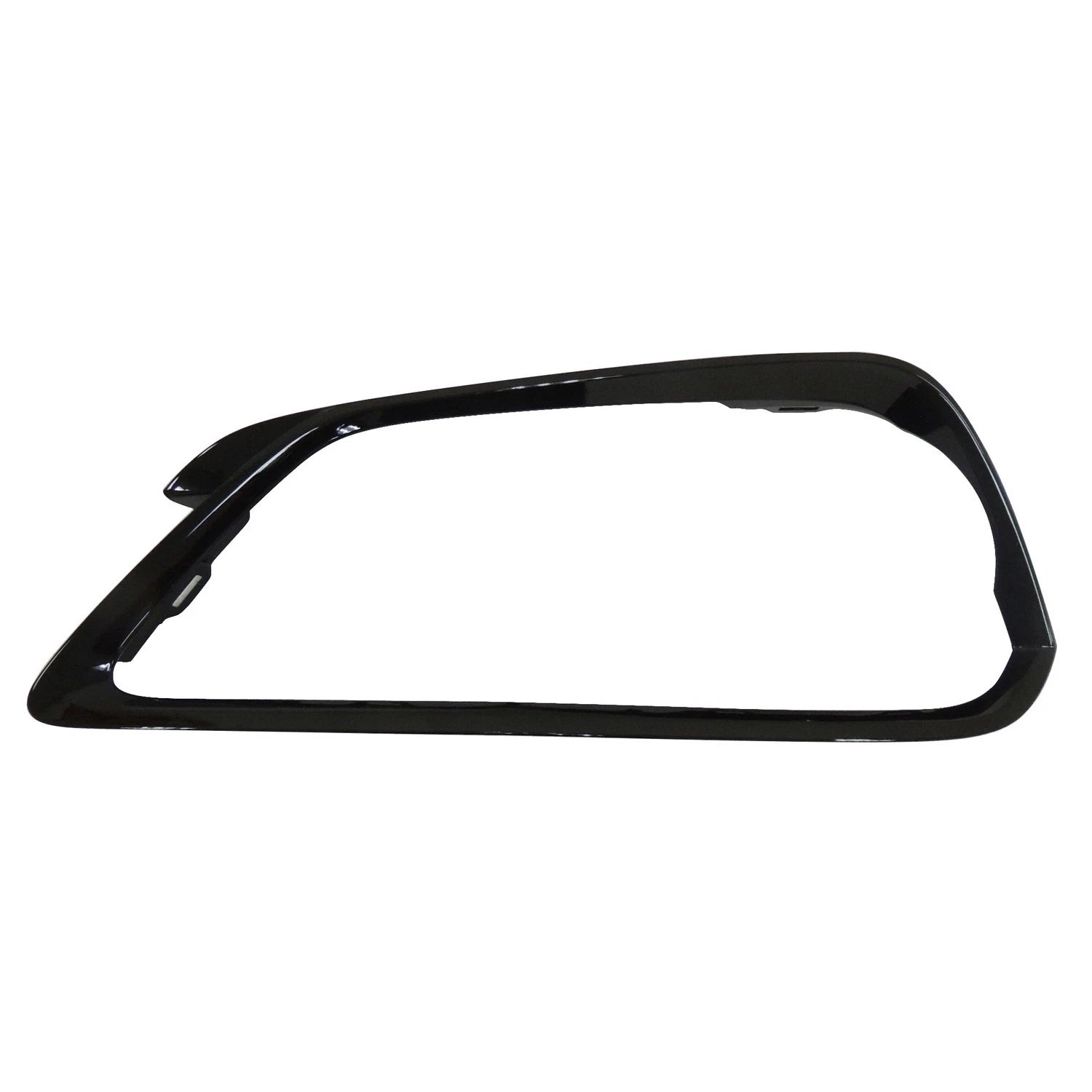 Replacement Black Painted Polypropylene Front Driver Side Bumper Cover Molding