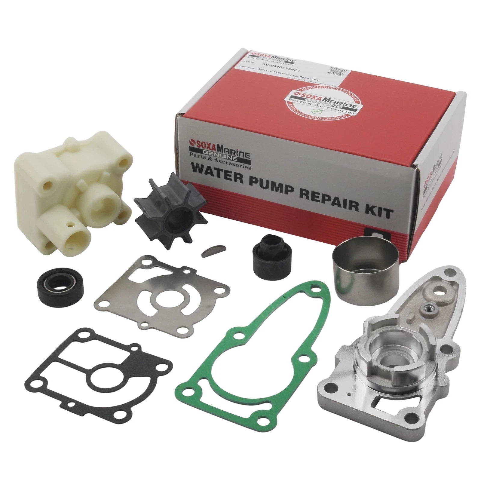 Outboard Water Pump Rebuild Service for Mercury Mariner 9.9 10 15 20 HP