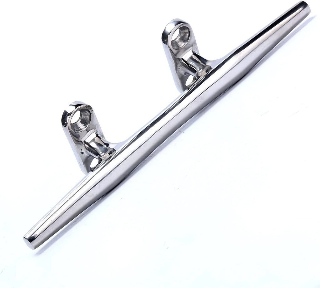 2 Pack Rope Cleat for Boat Dock (Stainless Steel, 6 Inch)