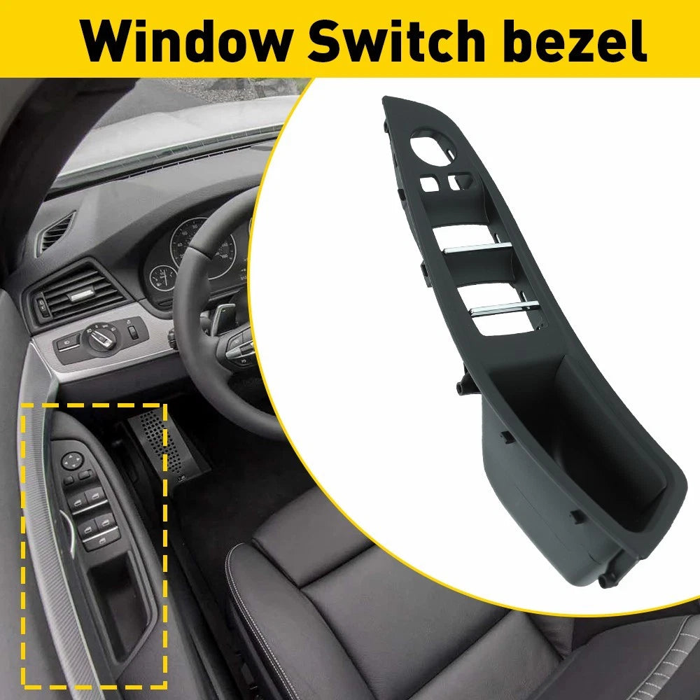 Driver Door Pull Handle Window Switch Cover Trim for BMW 520i 528i