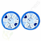 100x Blue T10 W5W 158 168 192 194 906 6SMD LED Dash Light