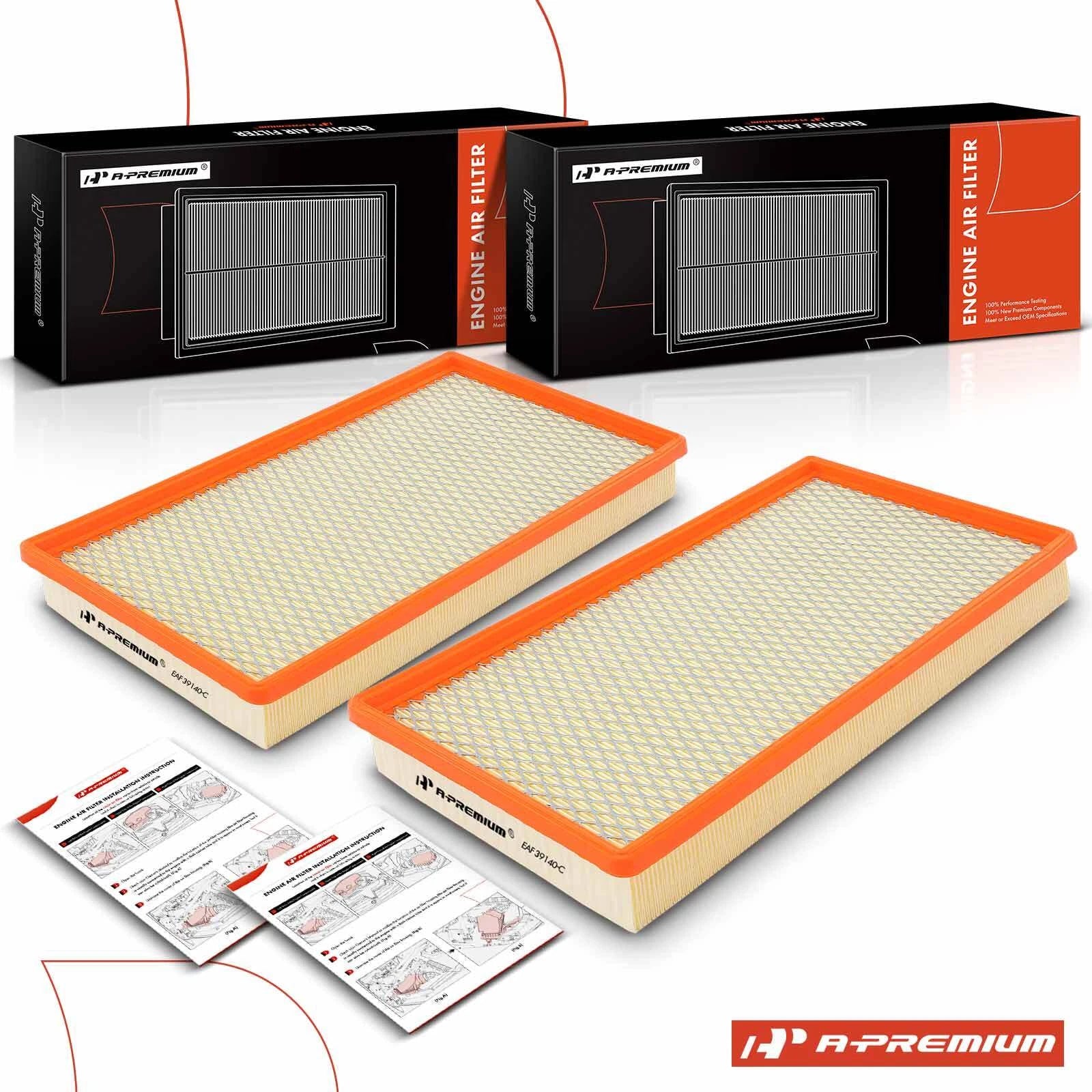 2X Engine Air Filter for Chevrolet Tahoe (1995–1996) Camaro (1998–2002) GMC Yukon