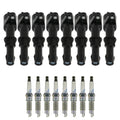 Set of 8 Ignition Coils & NGK Laser Platinum Spark Plugs for F-150 Mark LT (2006–2008)