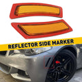 2X Amber Side Bumper Marker Light Reflector for BMW 5 Series F10 (2011–2016)