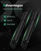Front Pair Shocks Struts for Hummer H3 (2006–2010) 3.5L 3.7L 5.3L
