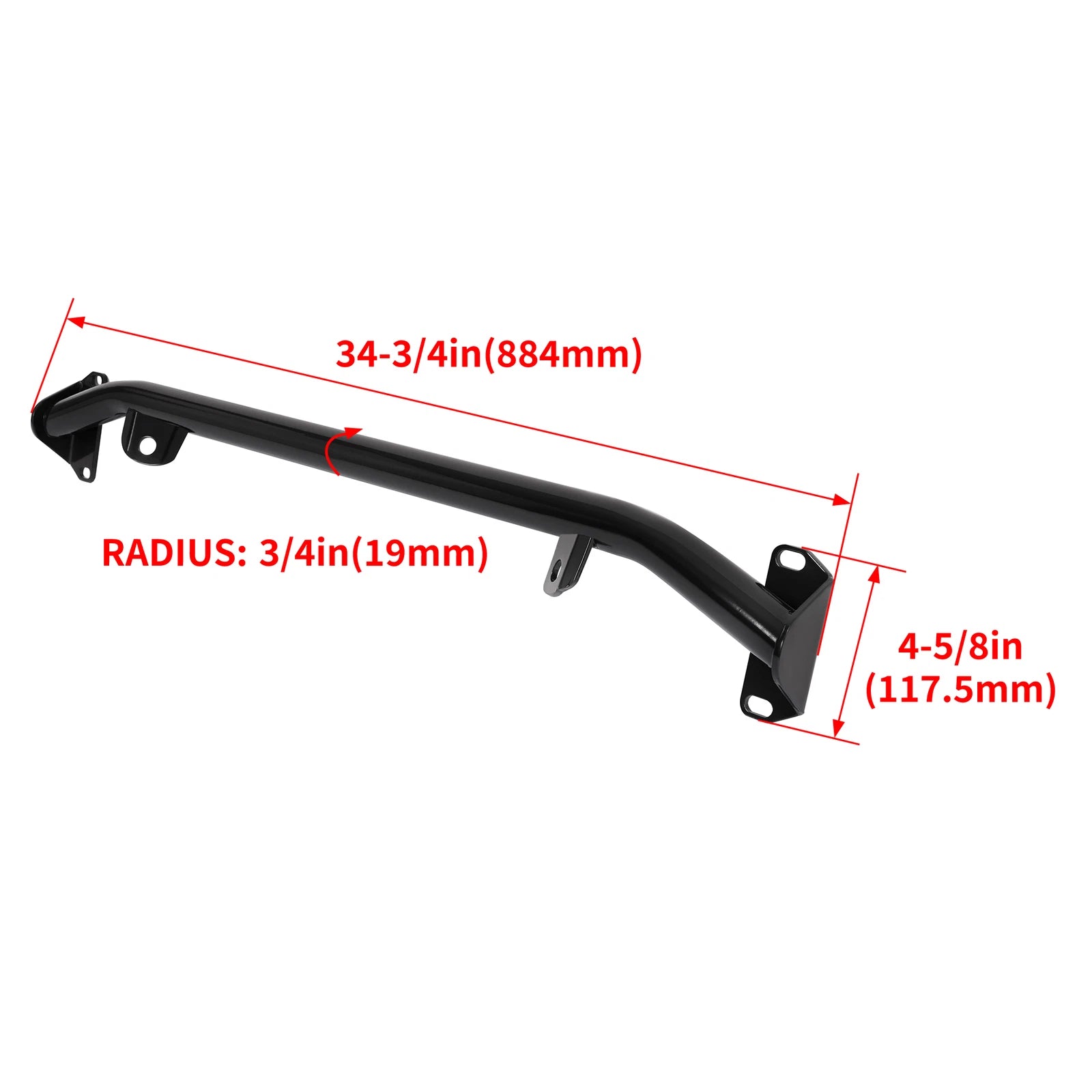 Rear Steel Tubular Shock Crossmember Mount for Chevy 150 210 Bel Air (1955–1957)