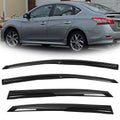 Window Visor for Nissan Sentra Sedan (2013â2019) JDM Wavy 3D Shade