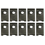 Set of 10 Zinc Plated Spring Spire C Clips U Nuts for M5