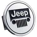 Chrome on Trailer Hitch Plug T.JEE.C - Officially Licensed for Jeep