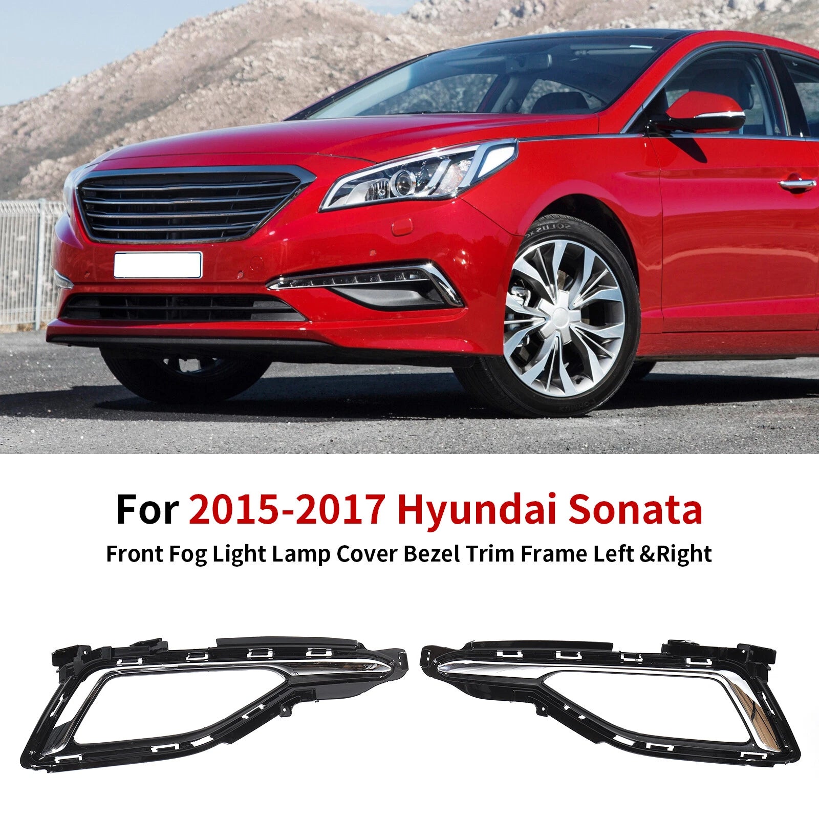 Fog Light Lamp Cover Bezel Trim for Hyundai Sonata (2015–2017)