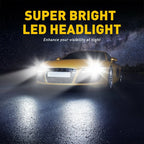 2X LED Headlight Bulbs for H11 9007 H4 (Canbus, Ultra Bright)