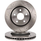 Front Drilled Slotted Brake Rotors for Dodge Durango Jeep Grand Cherokee (2000–2021)