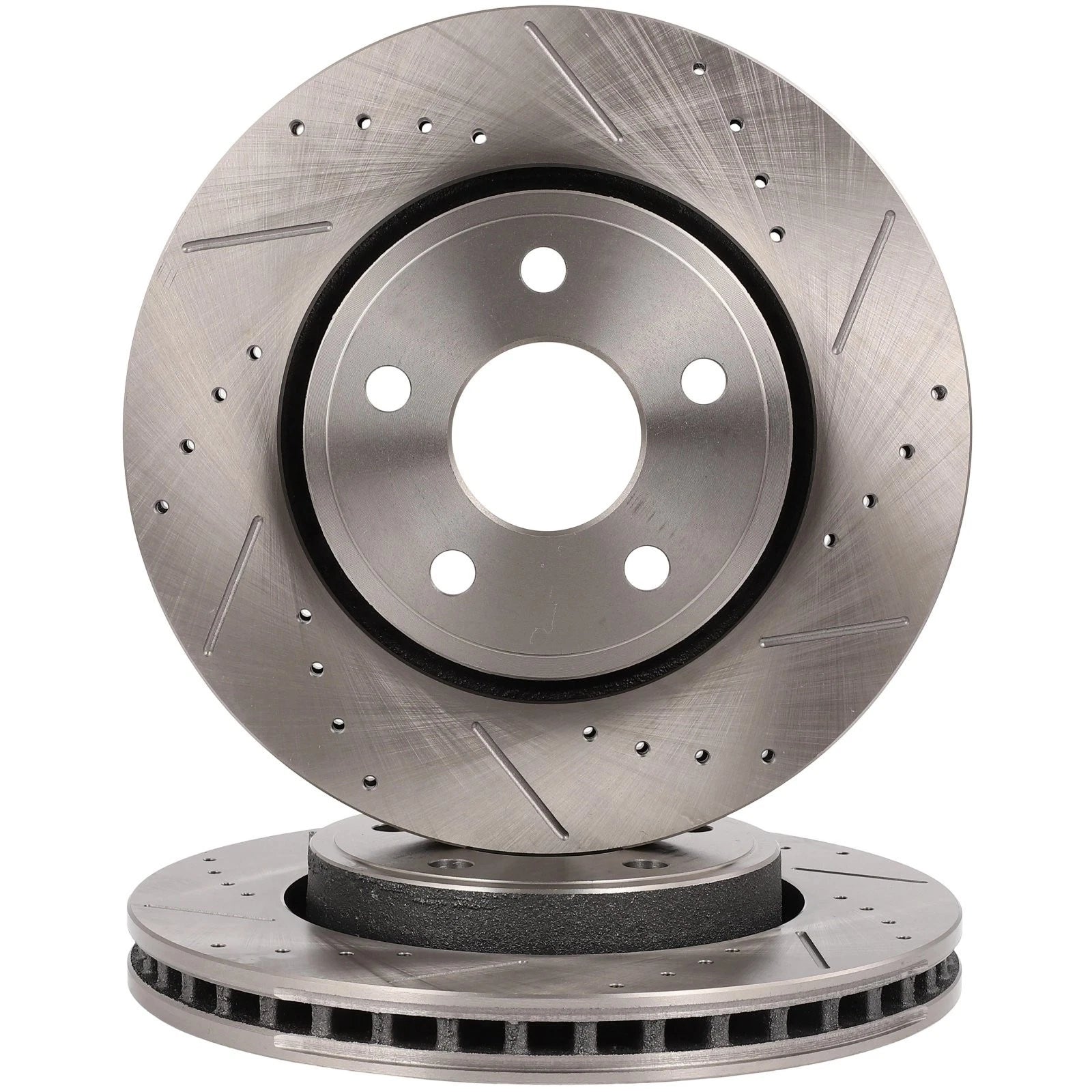 Front Drilled Slotted Brake Rotors for Dodge Durango Jeep Grand Cherokee (2000–2021)