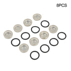 8pc 18mm Brake Master Cylinder Reservoir Sight Glass Lens Gasket for Motorcycle