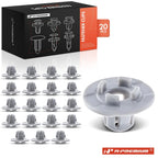 20Pcs Nylon Cowl Grille Grommet Fasteners for Subaru 