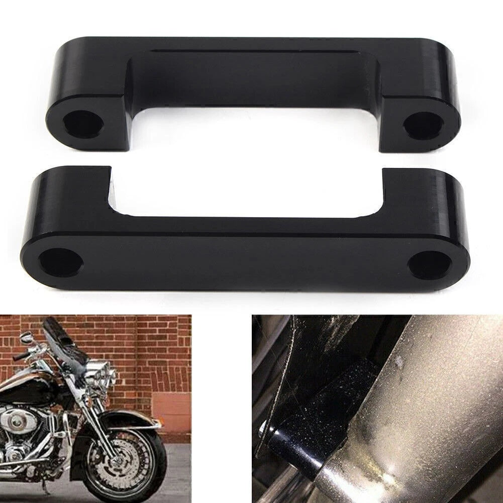2X 30'' Wrap Front Fender Brackets Spacers for Harley Touring (1996–2013)