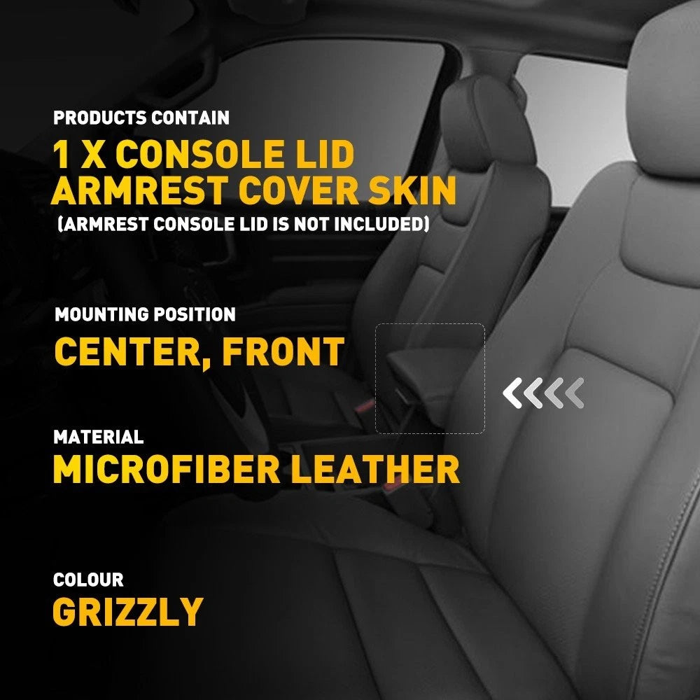 Armrest Lid Cover Trim for Honda Ridgeline (2006–2014) EPY Gray Leather