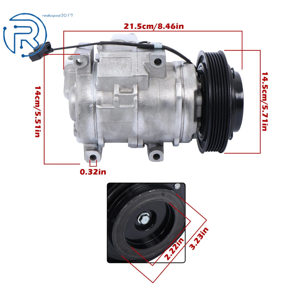 AC Compressor & Clutch for Honda Odyssey (2008-2017) & Acura MDX (2007-2013)