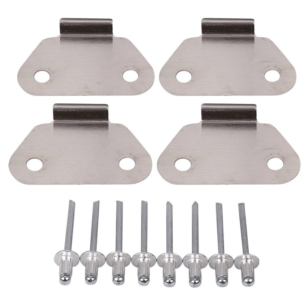 4X Hard Saddlebags Lids Wear Strike Plates for Harley Touring (1993–2013)
