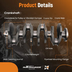 Crankshaft with Connecting Rods Bearings for Mini Cooper S (2007-2012)