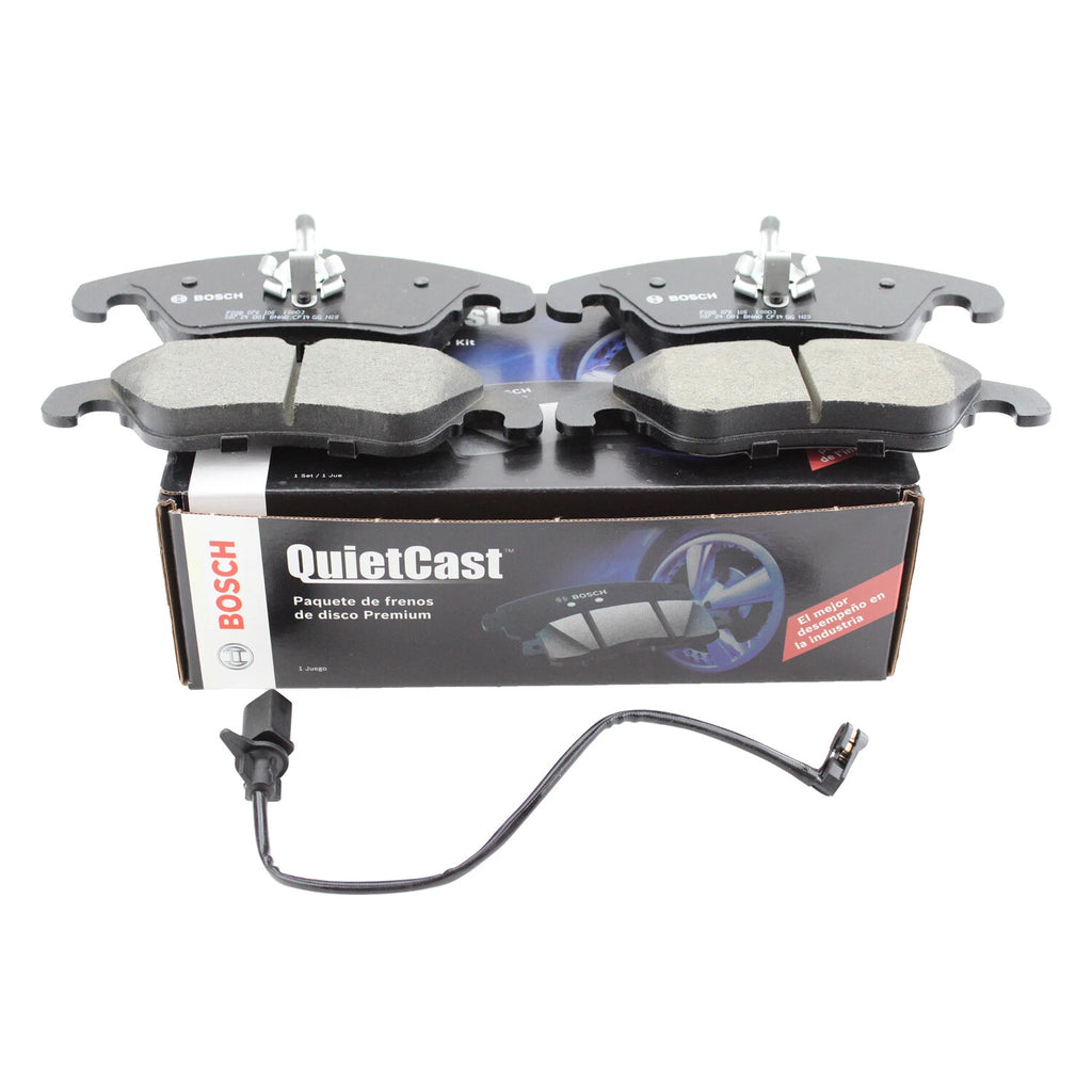 Set of 4 Bosch QuietCast Front Ceramic Brake Pads for Audi A4 A5 A6 Q5 S4 S5 (2008–2020)