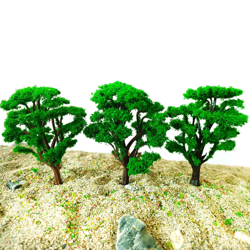 10Pcs 3.93" Tree Model for Garden Park Railroads Scenery Layout