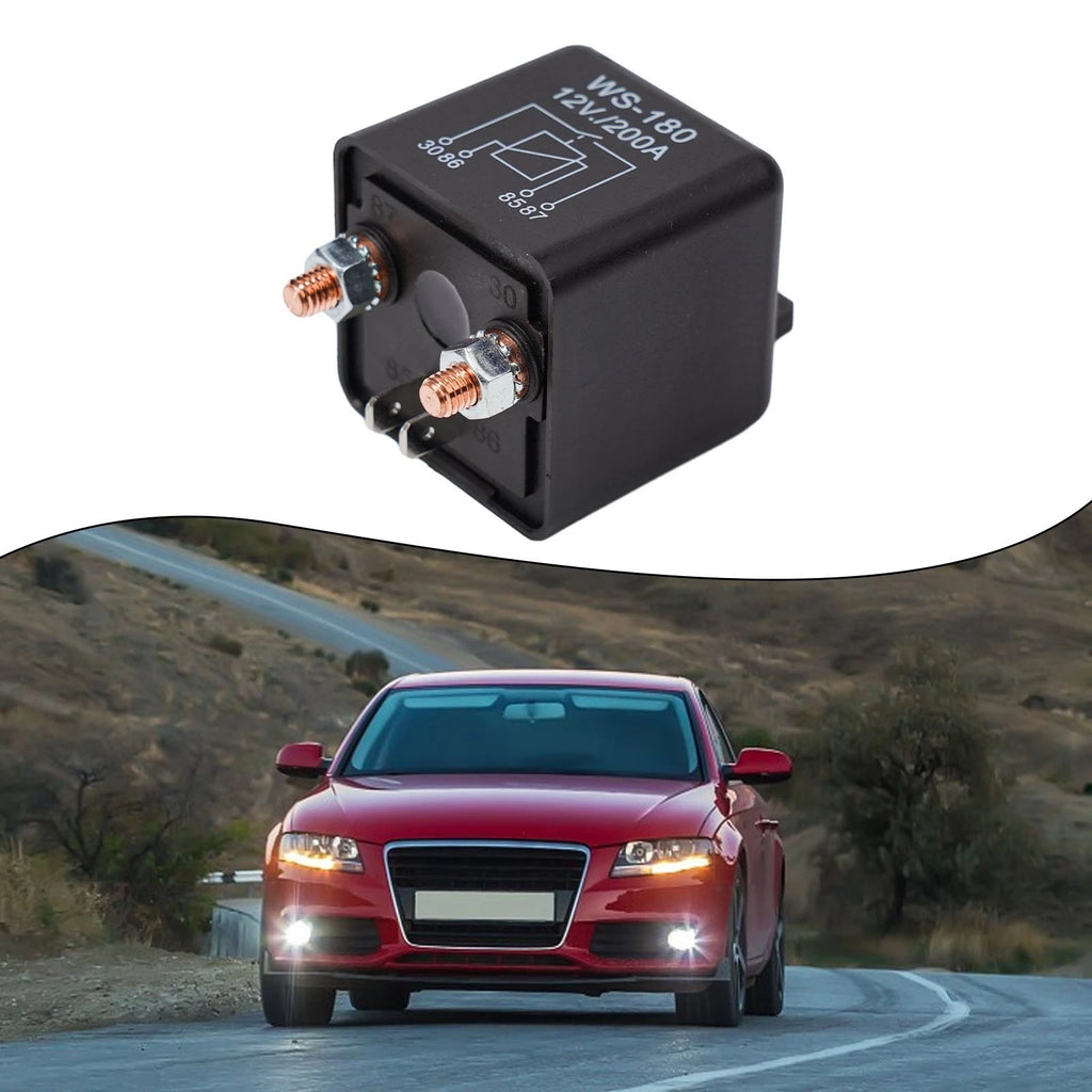 12V Dual Battery Isolator Relay Power Switch for Accessories Car (200A)