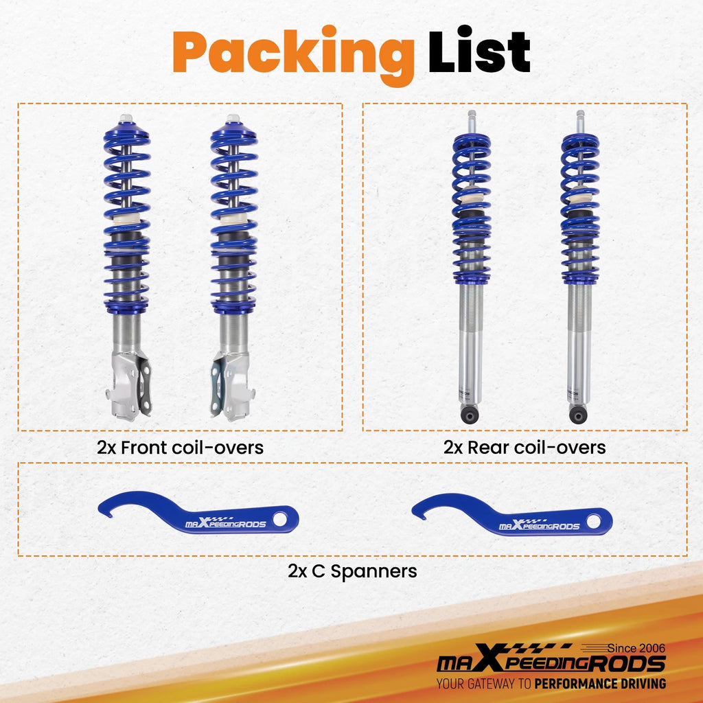 Coilovers Kit for VW Golf & Jetta (MK2/MK3)