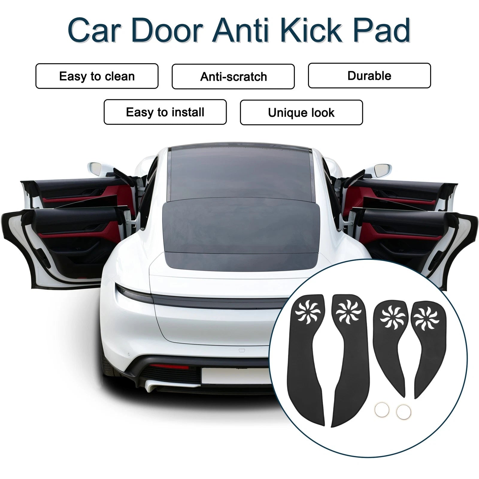 Set of 1 Car Door Anti Kick Pad Sticker Protector for Buick Verano (2016)