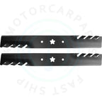 1 Pair Mower Blades for AYP Husqvarna  Toothed Mulching