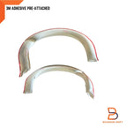 White Front Fender Flares for Nissan Navara NP300 Widebody (2015-2019)