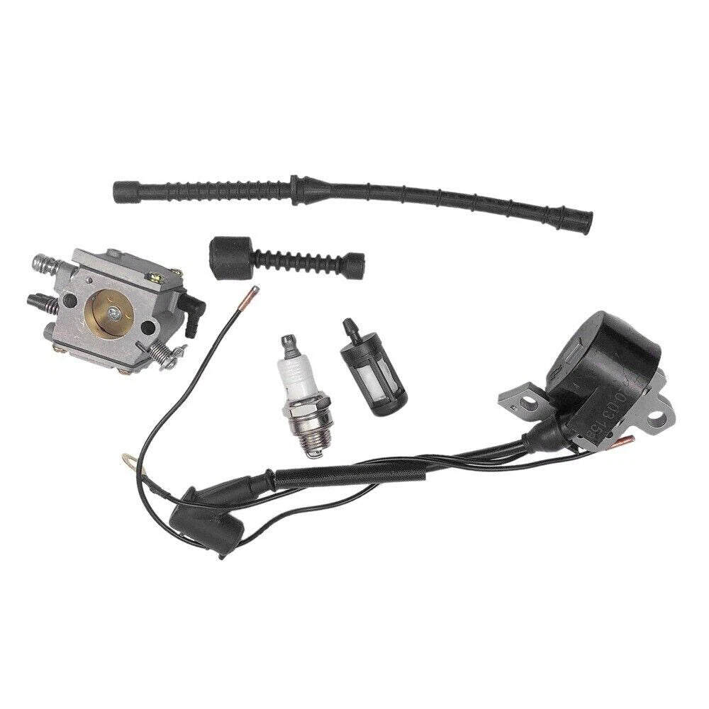 Carburetor Ignition Coil Fuel Filter Kit for Stihl 038 MS380 MS381 (–)