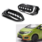 2X LED Daytime Running Fog Lights for Honda Jazz (2018–2020)