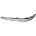 Chrome/Primed Driver Side Front Bumper Impact Strip w/o Park Assist Sensor Holes