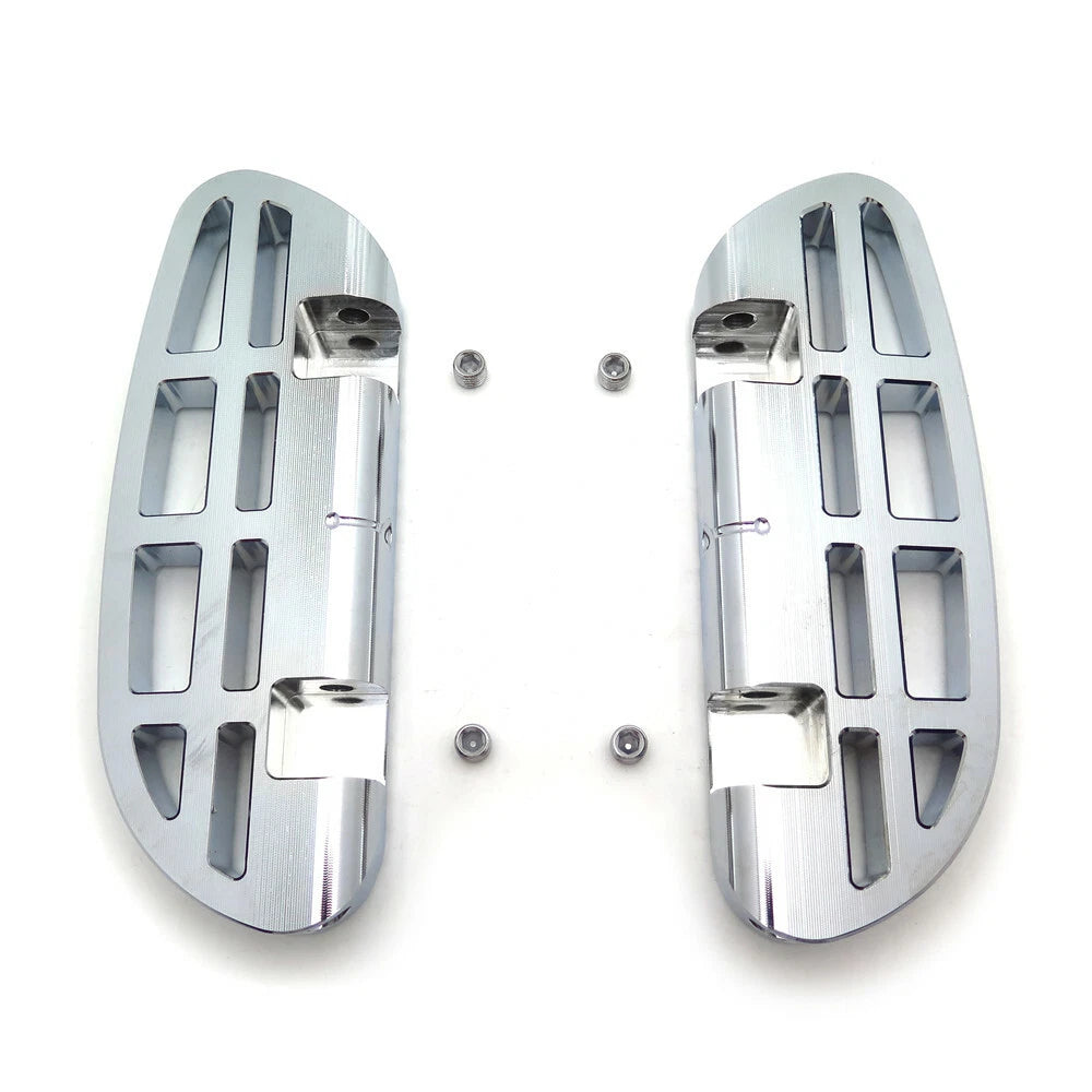 Chrome Dominator Passenger Footboard for Harley Touring Road Street Glide (1993–2019)