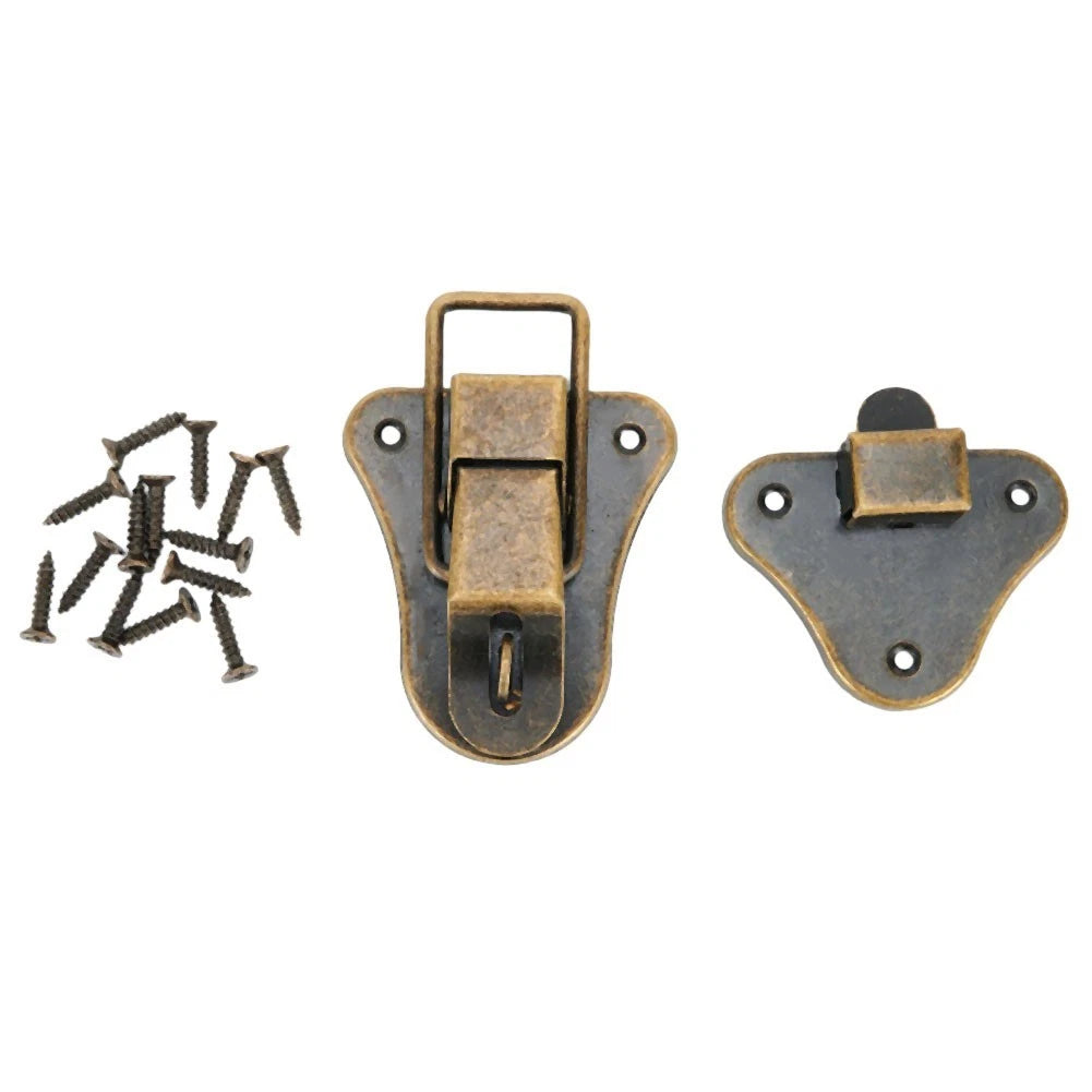 Lock Latch for Jewelry Box Cabinet Drawer (Vintage Antique Style)