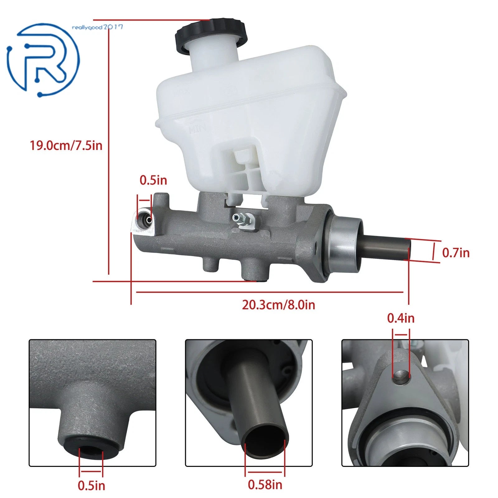 Master Cylinder with Reservoir for Ford Escape, Mazda Tribute (2008-2012)