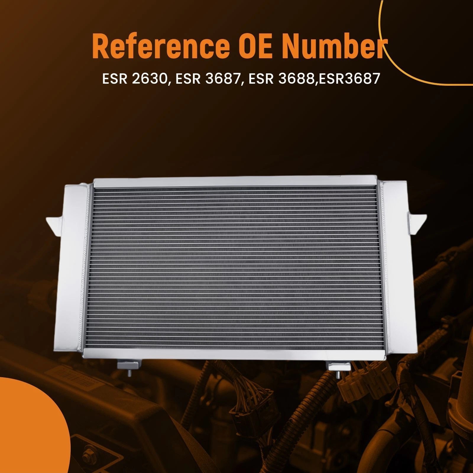 3 Row Aluminum Engine Radiator for Range Rover Discovery V8 (1987–1998) ESR2630