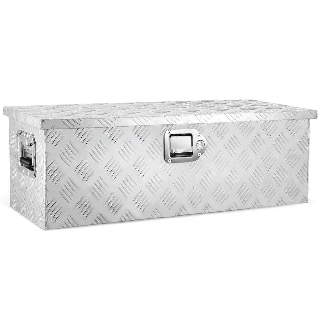 Recessed Side Handle Aluminum Tool Box for Universal Use (77cm x 33cm x 26cm)