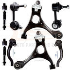 Set of 8 Front Lower Control Arms Tie Rods Sway Bars for Honda Civic (2006–2011)