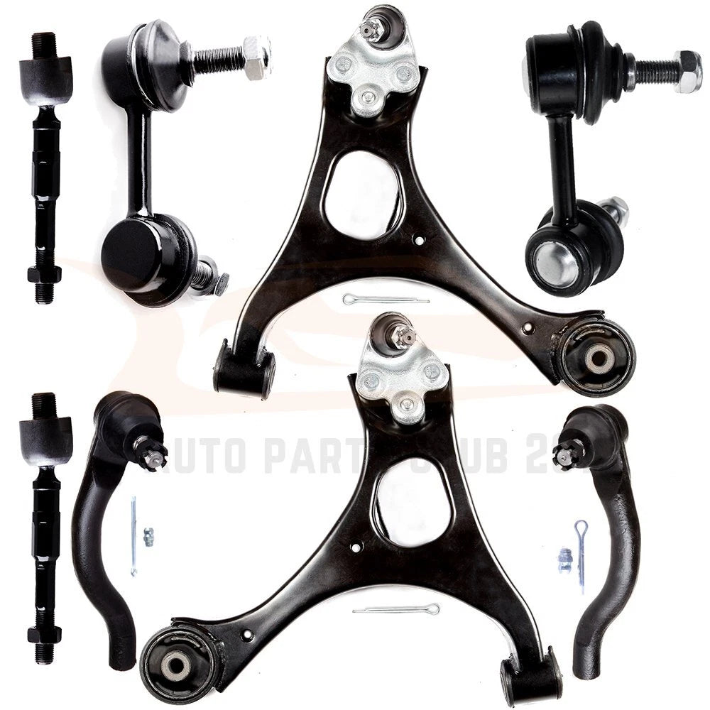 Set of 8 Front Lower Control Arms Tie Rods Sway Bars for Honda Civic (2006–2011)