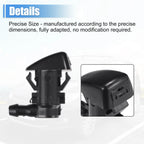 2 Pcs Front Windscreen Washer Nozzles with Gaskets for Ford 